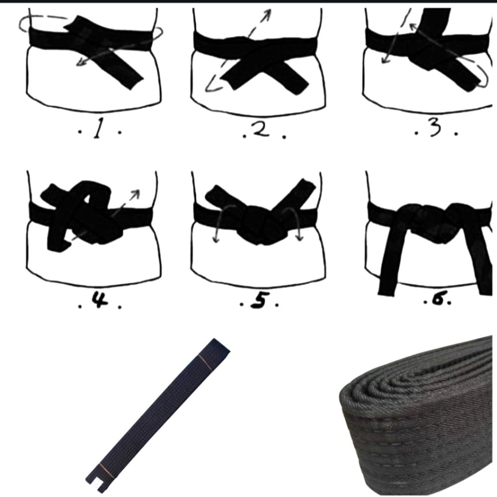 🍎 Nwt Taekwondo Black Ranking Belt Cotton Martial Arts Judo Karate TKD Aikido